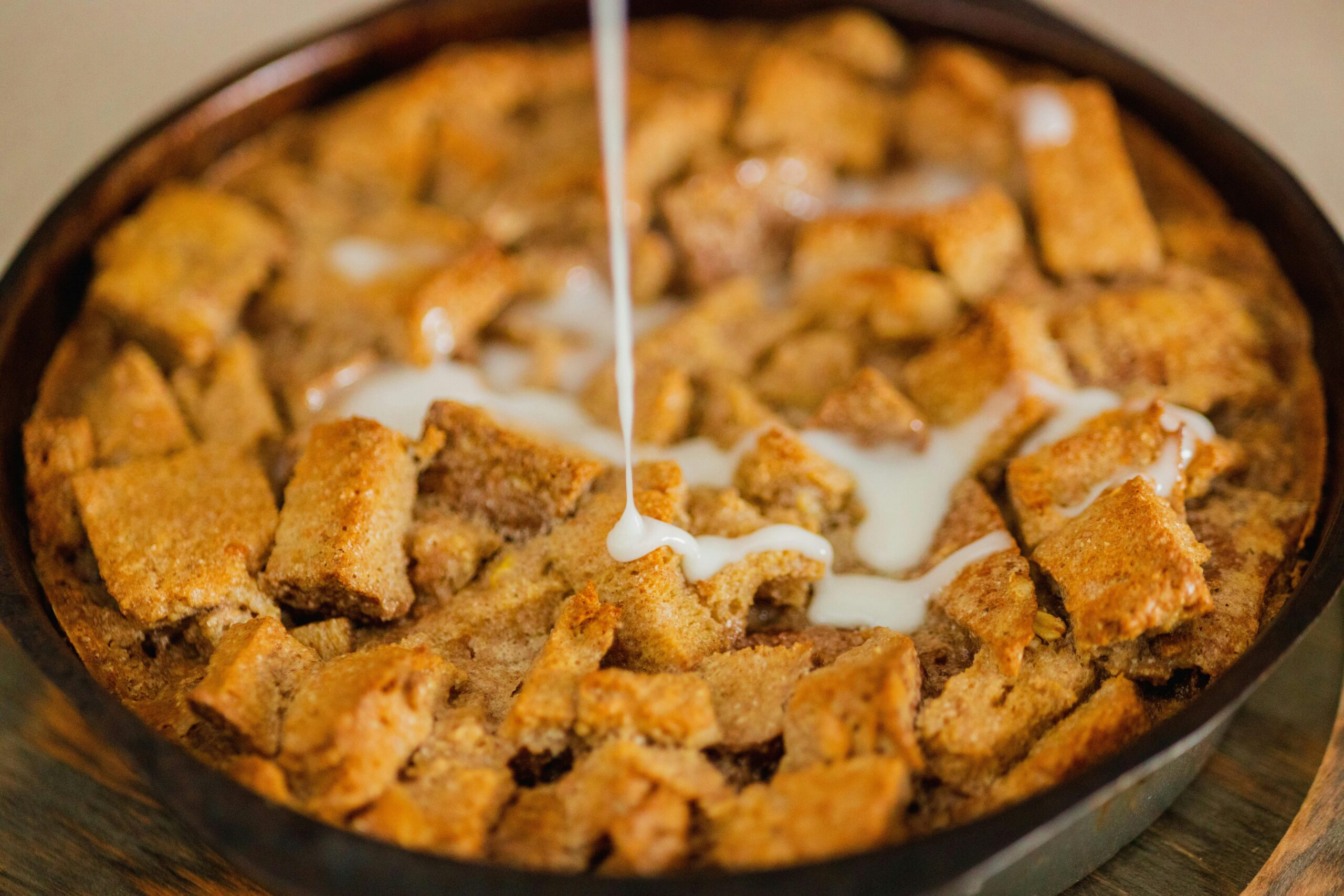 Bread Pudding w/ leftover Cinnamon Rolls